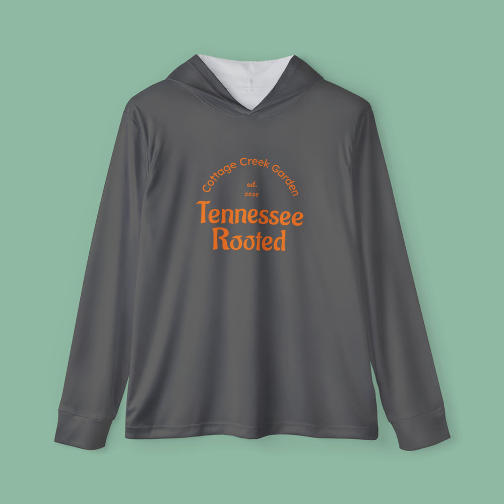 Tennessee Rooted Performance Hoodie, Black/Orange — Men's