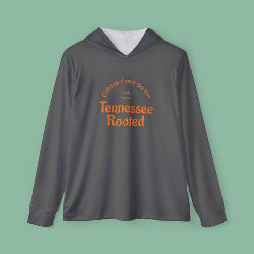 Tennessee Rooted Performance Hoodie, Black/Orange — Men's