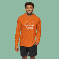 Product Title: Tennessee Rooted Performance Hoodie, Orange — Men's