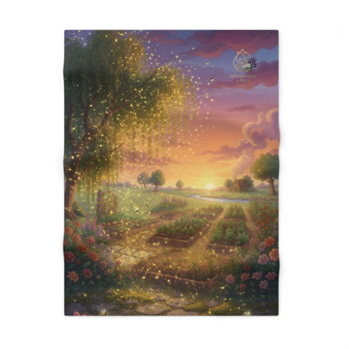 Where the Garden Glows — Baby Blanket