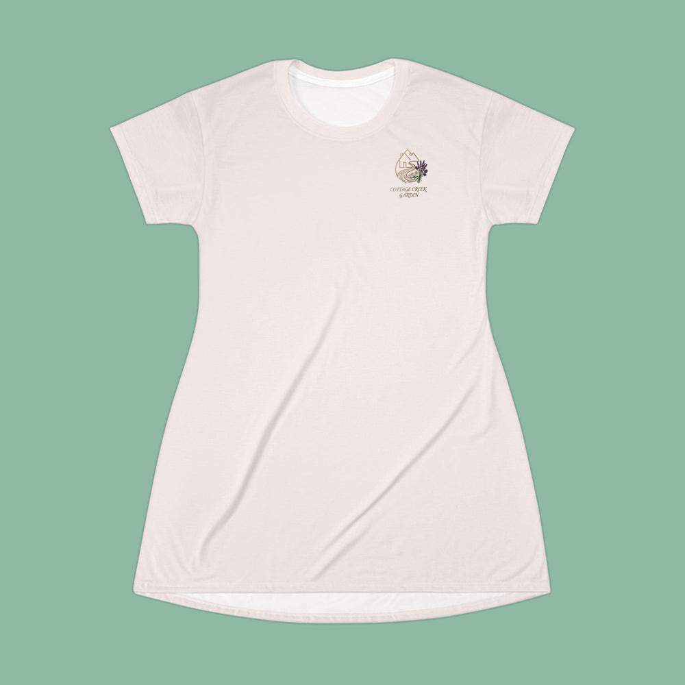 CCG Botanical T-Shirt Dress — Blush
