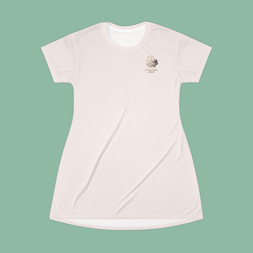 CCG Botanical T-Shirt Dress — Blush