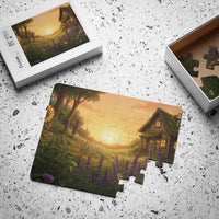 The Cottage at Golden Hour — Kids Puzzle