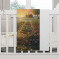Where the Garden Glows — Baby Blanket