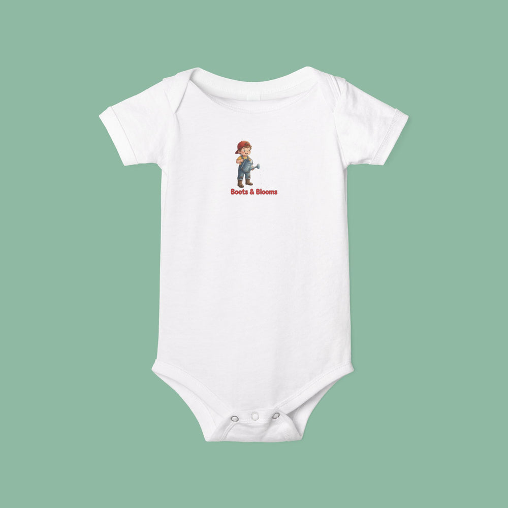 Boots & Blooms — Baby Onesie