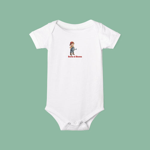 Boots & Blooms — Baby Onesie