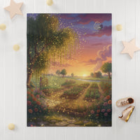 Where the Garden Glows — Baby Blanket