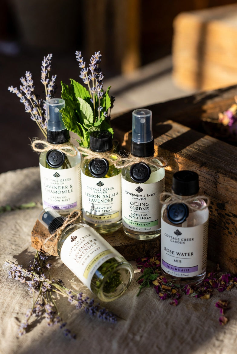 Calm & Rest Bundle – 4-Piece Herbal Mist Collection